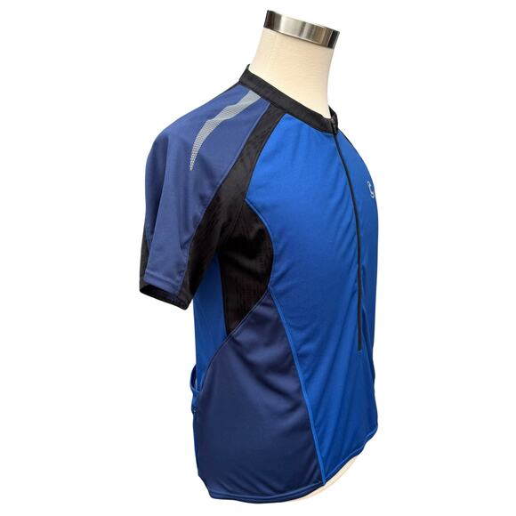 Cannondale Men’s XL Cycling Jersey Blue Half Zip MTB Bike Shirt Short Sleeve - Picture 5 of 9